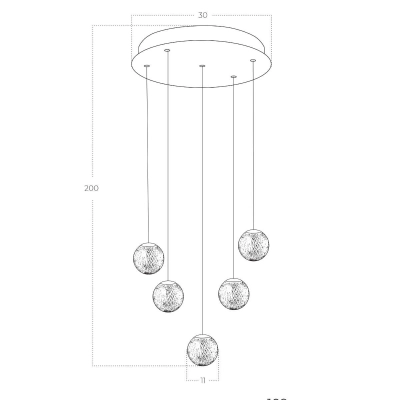 Lampa wisząca EDEM AZ6017 AZZARDO