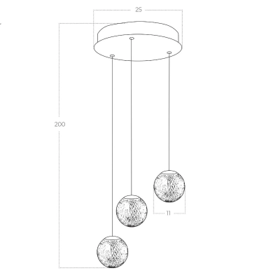 Lampa wisząca EDEM AZ6019 AZZARDO