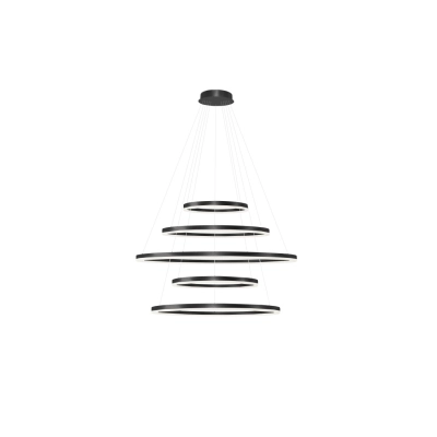 lafabryka.pl HALO PENDANT 150+120+100+80+60 CCT BK + REMOTE CONTROL AZ5351 AZZARDO