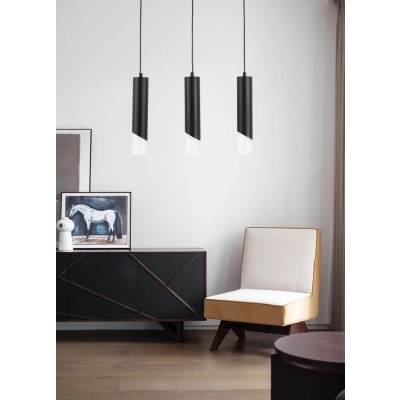 Hardin - lampa wisząca 3 płomienna czarny mat 342303-30 REALITY