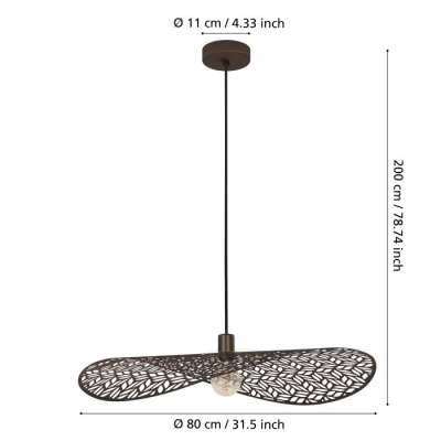 SWABY Lampa wisząca 44167 EGLO