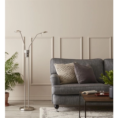 lafabryka.pl Lampa podłogowa stal 2L HUDSON 105583 Markslojd