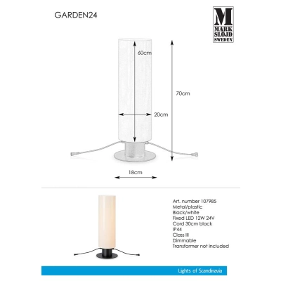 lafabryka.pl Lampa stojąca Cylinder 70cm GARDEN 24 107985 Markslojd