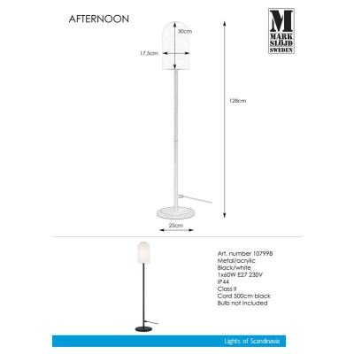 lafabryka.pl Lampa stojąca duża IP44 AFTERNOON 107998 Markslojd