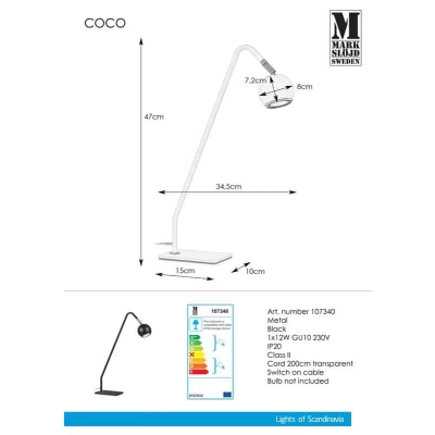 Lampa stołowa COCO 107340 Markslojd