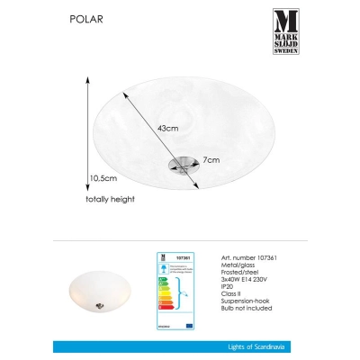 Plafon POLAR 107361 Markslojd