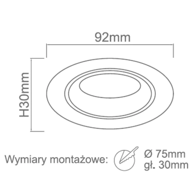 Oprawa halogenowa Foro Nero OR83545 OPEN DESIGN HIGHLIGHTS