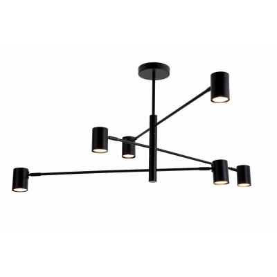 lafabryka.pl Lampa sufitowa czarna SNOW 6 LP-731/6P BK LIGHT PRESTIGE