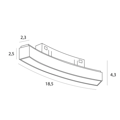 Magnetic M0038Z Lampa Magnetyczna Liniowa Biała System Zigbee 8W 368LM 2700-5000K Maxlight