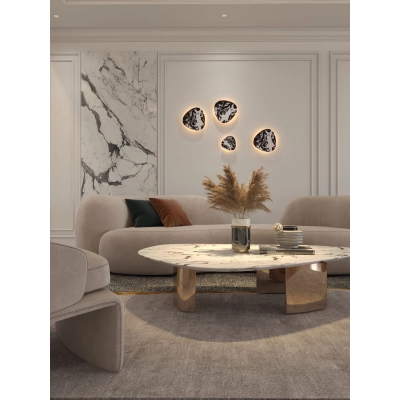 Kinkiet Marbles 10W Czarny W0392 MaxLight