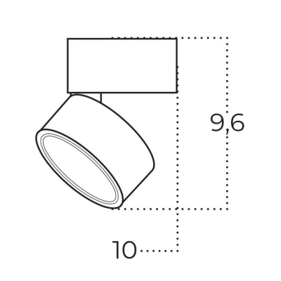Plafon Mona 15W CCT SWITCH AZ6038 AZZARDO