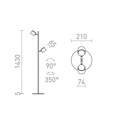 Lampa podłogowa NOVA R14277 Rendl light studio