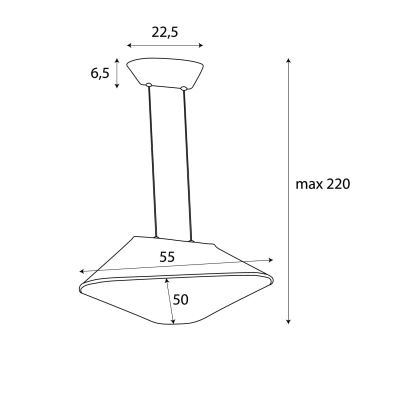 LAMPA WISZACA CARBON BLACK&GREY P0567 MaxLight