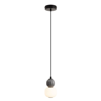 Lampa wisząca Modern 5w, Opal + Dark Grey P0626 MaxLight