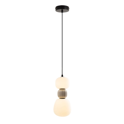 Lampa wisząca Modern 13w, Opal + Light Grey P0627 MaxLight