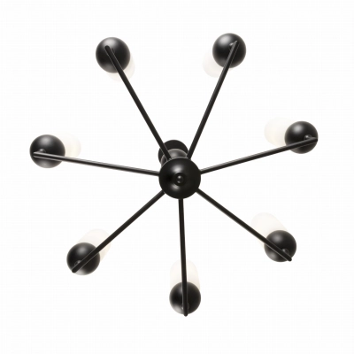 Lampa Wisząca Nova Black 7l P0632 MaxLight