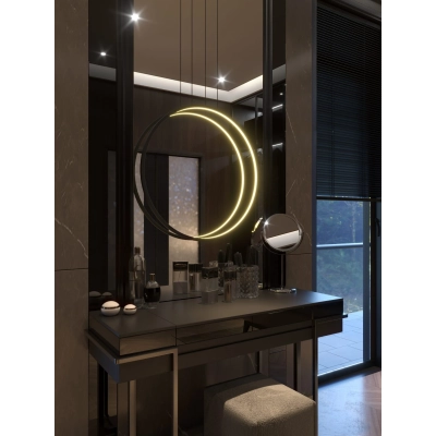 Lampa Wisząca Visual Ver 22W Black 60cm IP44 P0652 MaxLight