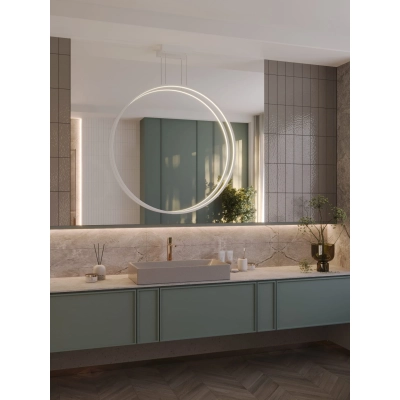 Lampa Wisząca Visual Ver 28W White 80cm IP44 P0653 MaxLight