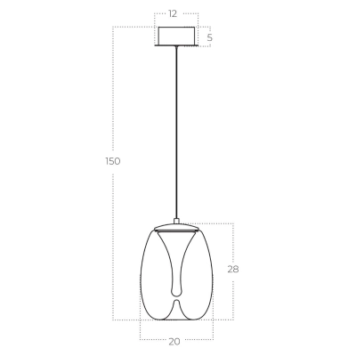 Lampa wisząca PAMELA AZ5824 LED 8W 3000K AZZARDO