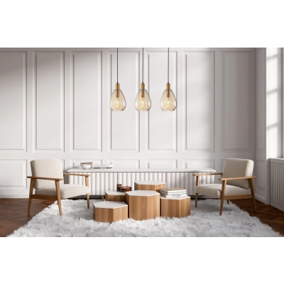 Lampa wisząca Zulo PND-27812-3-BRO-AMB Italux