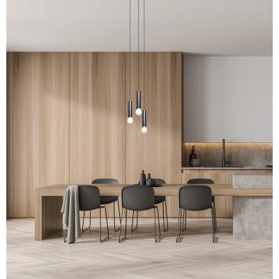 Lampa wisząca Macera PND-33849-3R-BK ITALUX