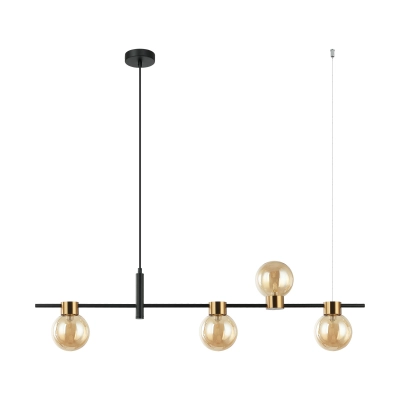 lafabryka.pl Bletter Lampa wisząca PND-5225-4-BK-AMB ITALUX