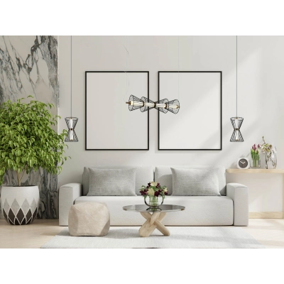 Lampa wisząca Sanke PND-63849-2-BK Italux