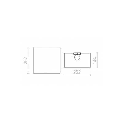 LOPE W 25/14 ścienna Chintz morelowa/białe PCV 230V LED E27 15W R11512 Rendl light studio