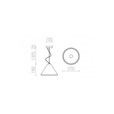 RADICAL wisząca beton 230V LED E27 15W R12416 Rendl light studio