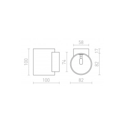 TUBA W ścienna biała matowa 230V LED G9 5W R12739 Rendl light studio