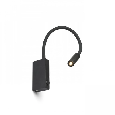 EKE ścienna czarna 230V LED 3W 60° 3000K R12945 Rendl light studio