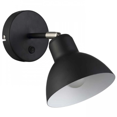 BAROQUE ścienna czarna chrom 230V LED E27 11W R12986 Rendl light studio