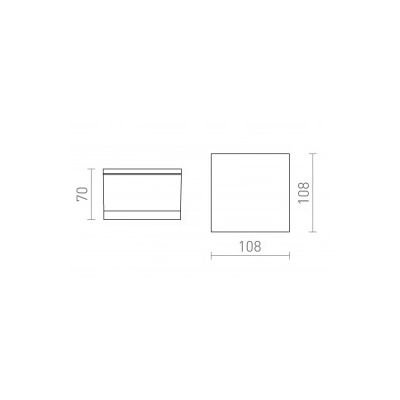 ORIN SQ sufitowa biała akryl satynowy 230V LED 10W IP54 3000K R13628 Rendl light studio