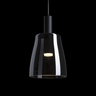 lafabryka.pl BELLINI M LED wisząca czarna szkło przydymione 230V LED 5W 30° 3000K R13652 Rendl light studio