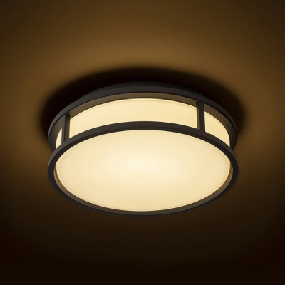 lafabryka.pl GRANDE LED 25 sufitowa szkło opalowe/czarna 230V LED 12W IP44 3000K R13677 Rendl light studio