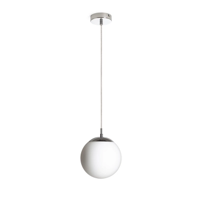 LUNA 20 wisząca szkło opalowe/chrom 230V LED E27 11W R13745 Rendl light studio