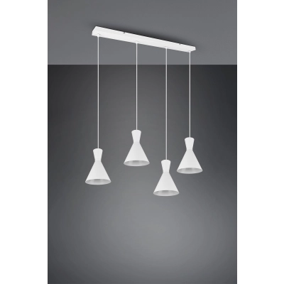 lafabryka.pl Lampa wisząca biała 4L ENZO R30784031 TRIO