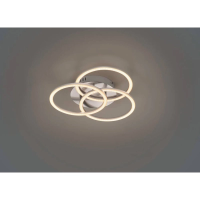 lafabryka.pl Lampa sufitowa LED nikiel CIRCLE R62823107 TRIO