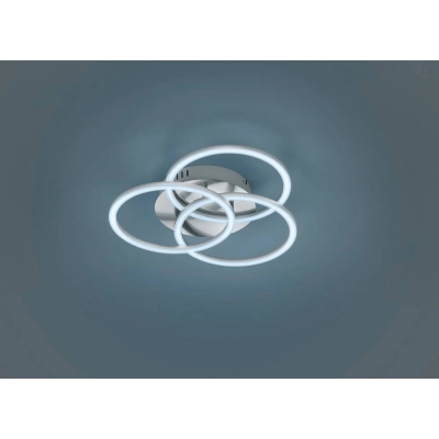 lafabryka.pl Lampa sufitowa LED nikiel CIRCLE R62823107 TRIO