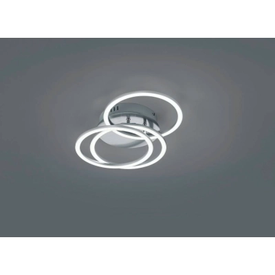 lafabryka.pl Lampa sufitowa LED nikiel CIRCLE R62823107 TRIO