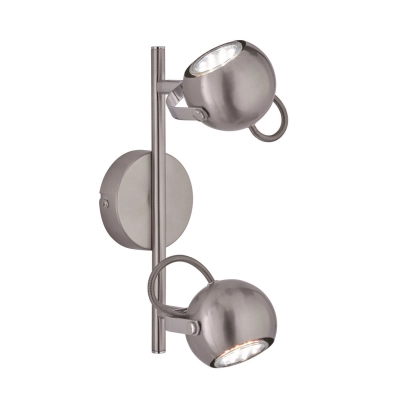 lafabryka.pl Plafon srebrny spot 2L BASTIA R80052007 TRIO