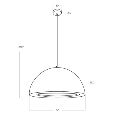 Lampa wisząca RENE COFFEE AZ5902 AZZARDO