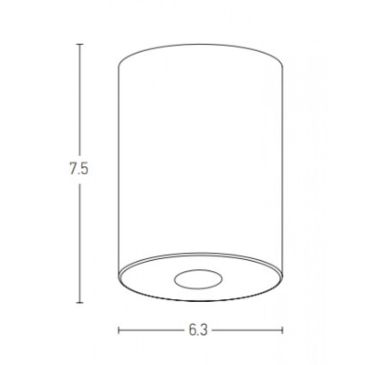 S112 LED SURFACE MOUNTED 6W DOWNLIGHT 3000K IP54 Zambelis Lights