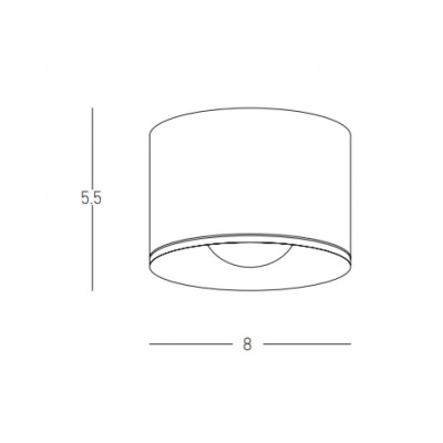 S131 CEILING LED LIGHT 12W BLACK IP54 Zambelis Lights
