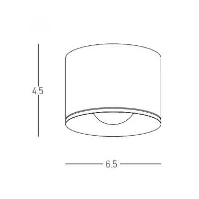 S133 CEILING LED LIGHT 8W BLACK IP54 Zambelis Lights