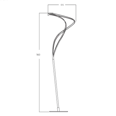 Lampa podłogowa TWIST FLOOR 3-STEP DIMM AZ5737 AZZARDO