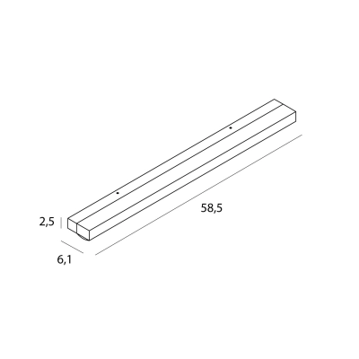 Kinkiet Trio 7W, Czarny, IP44, 3000K W0402D MaxLight
