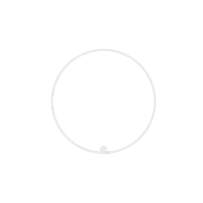 Kinkiet Ringa L 1xLED biały WL0116-L-WH yaskr