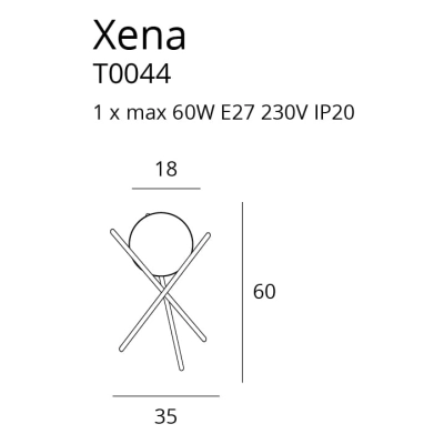 lafabryka.pl XENA T0044 LAMPA BIURKOWA MaxLight