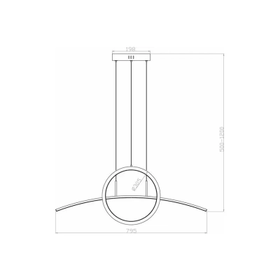 Lampa wisząca Evora czarny mat 339801-30 REALITY